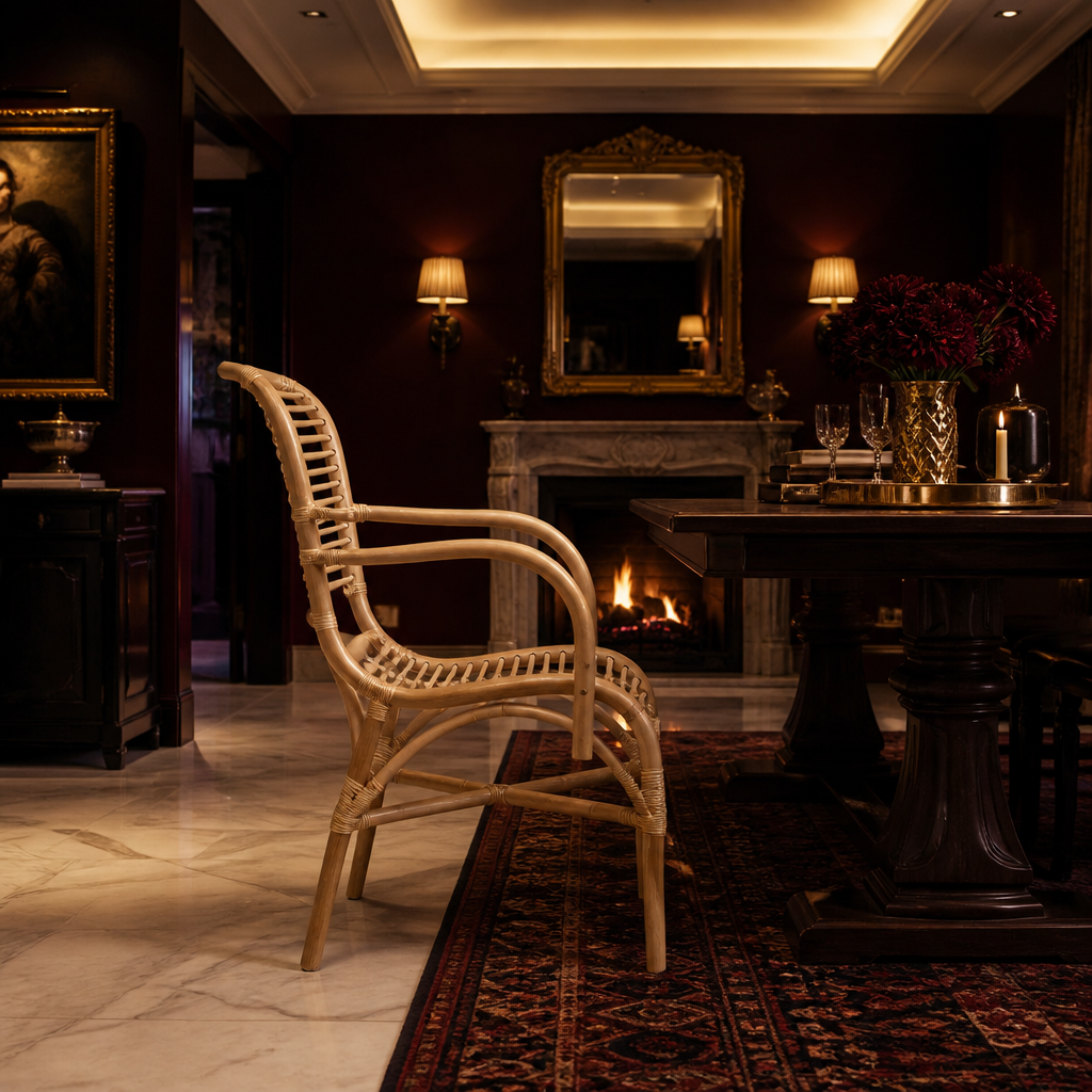 Seminyak Boho Rattan Accent Chair lifestyle view 3