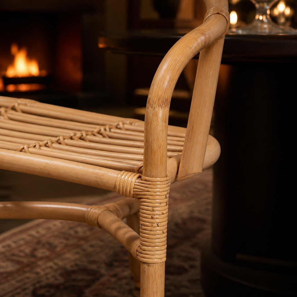 Seminyak Boho Rattan Accent Chair lifestyle view 5
