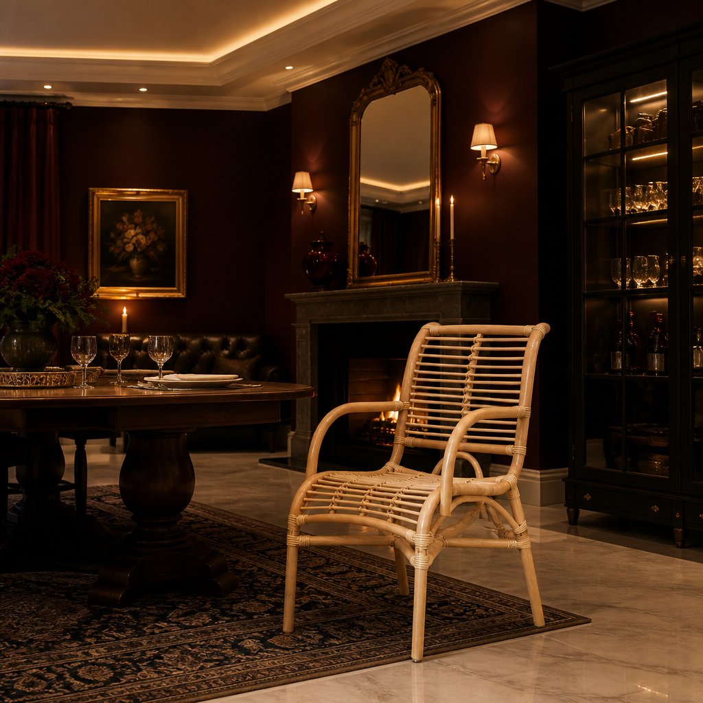 Seminyak Boho Rattan Accent Chair lifestyle view 6