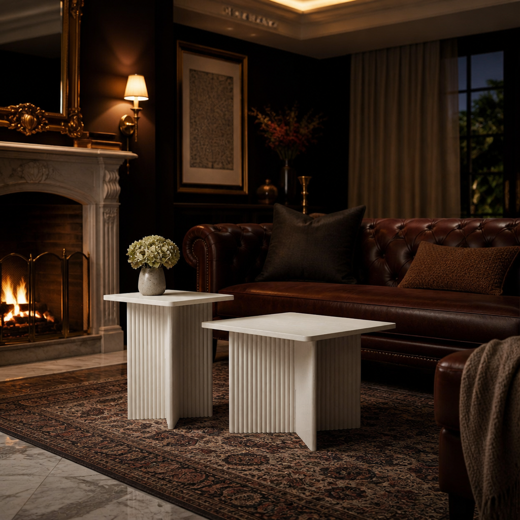 Square Wood Coffee Table lifestyle view 5