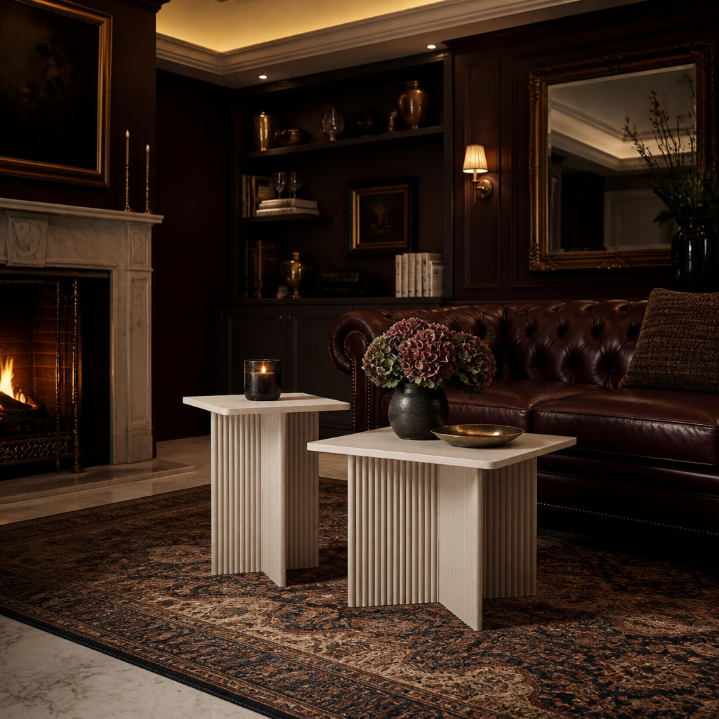 Square Wood Coffee Table lifestyle view 6