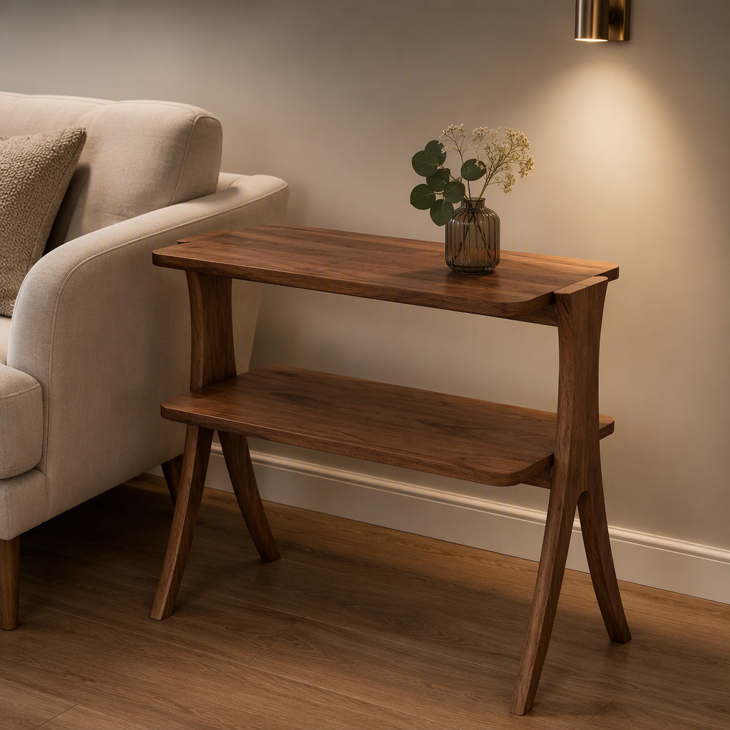 Walnut Side Table — lifestyle image 1