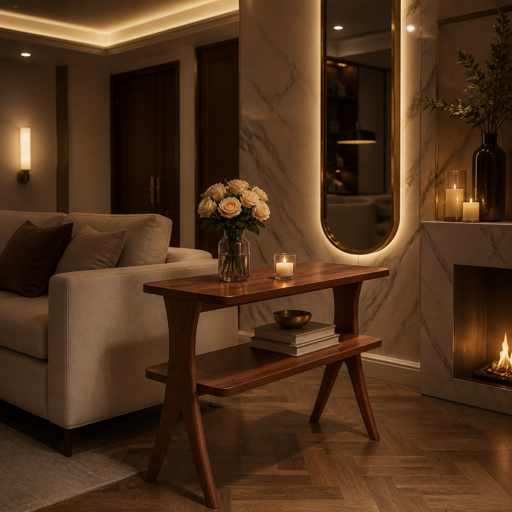 Walnut Side Table — lifestyle image 2