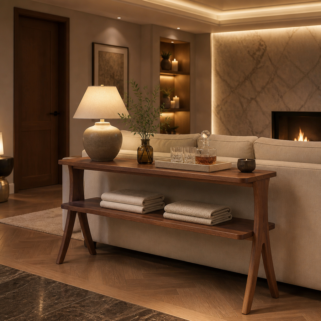 Walnut Side Table — lifestyle image 3