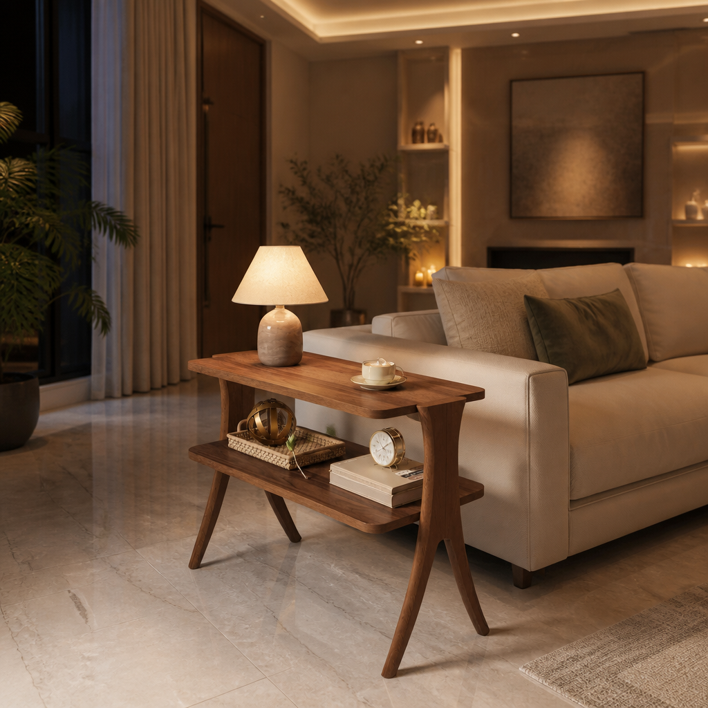 Walnut Side Table — lifestyle image 4