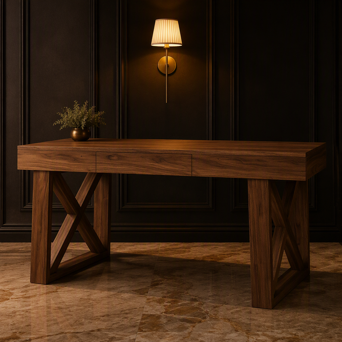 Walnut Mid-Century Desk lifestyle image 1