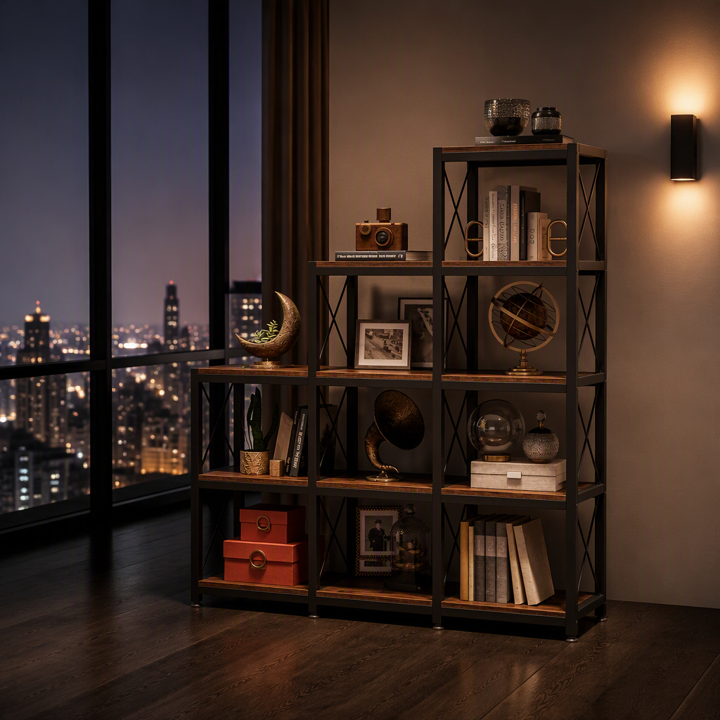 Shelves Industrial Bookshelf — hero image 1