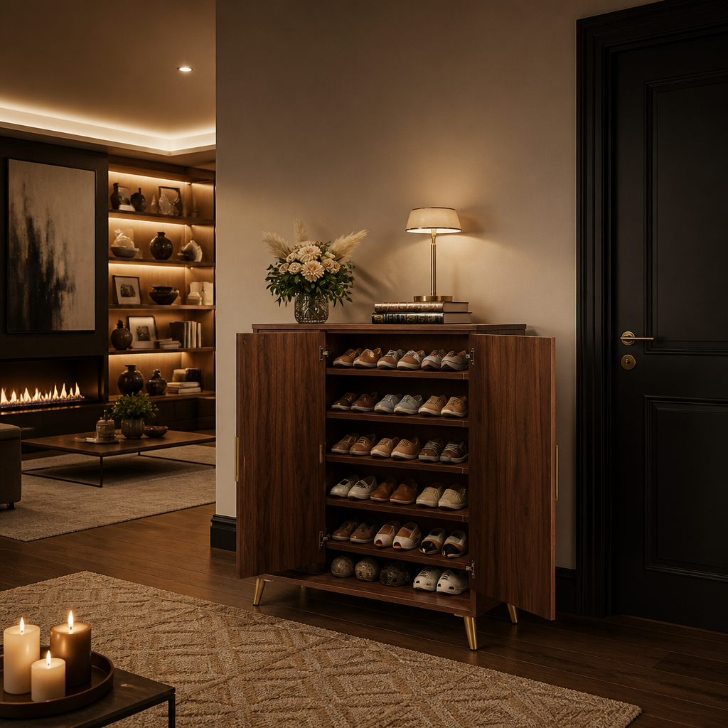 Walnut Storage Cabinet — lifestyle image 5