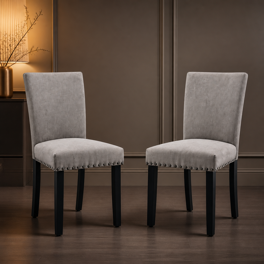 Upholstered Mid-Century Wood Dining Chair lifestyle image 1