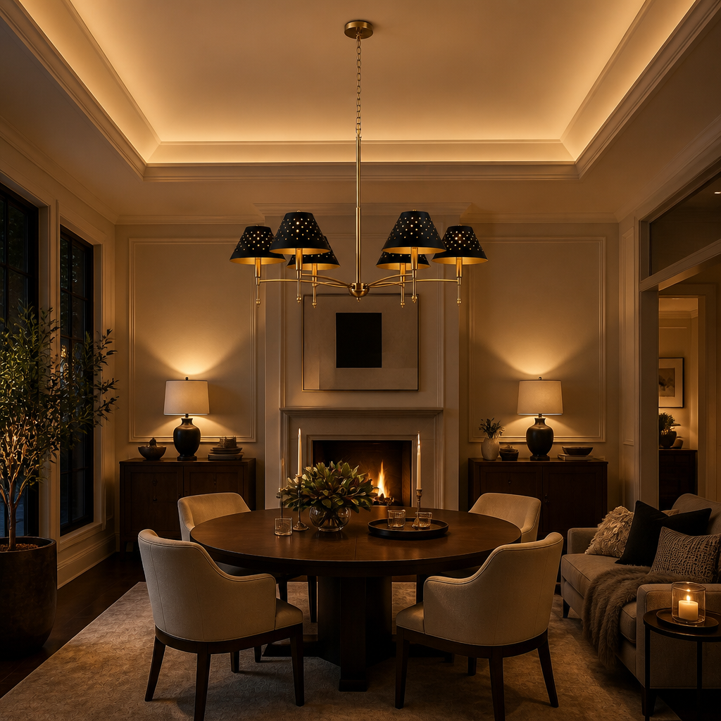 Tribesigns Farmhouse Chandelier lifestyle view 2