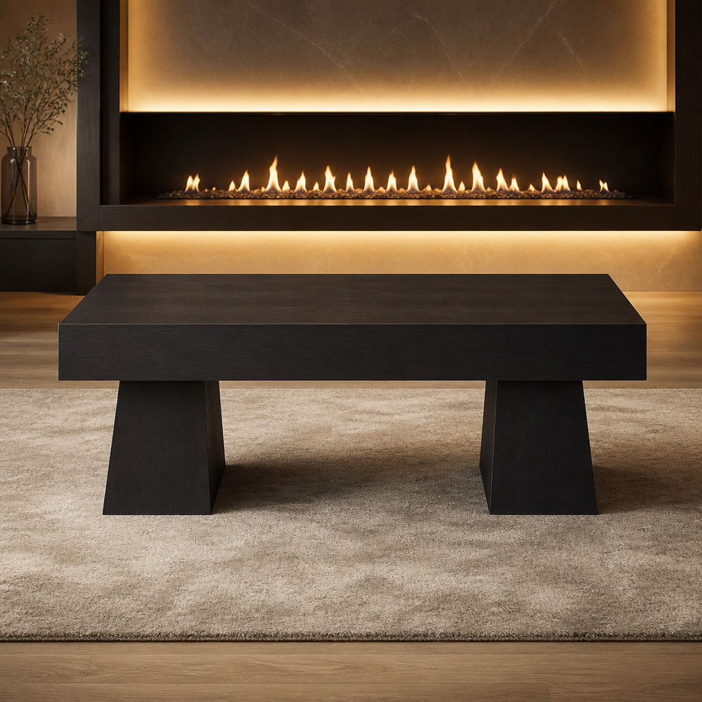 Vintage Wood Coffee Table lifestyle image 1