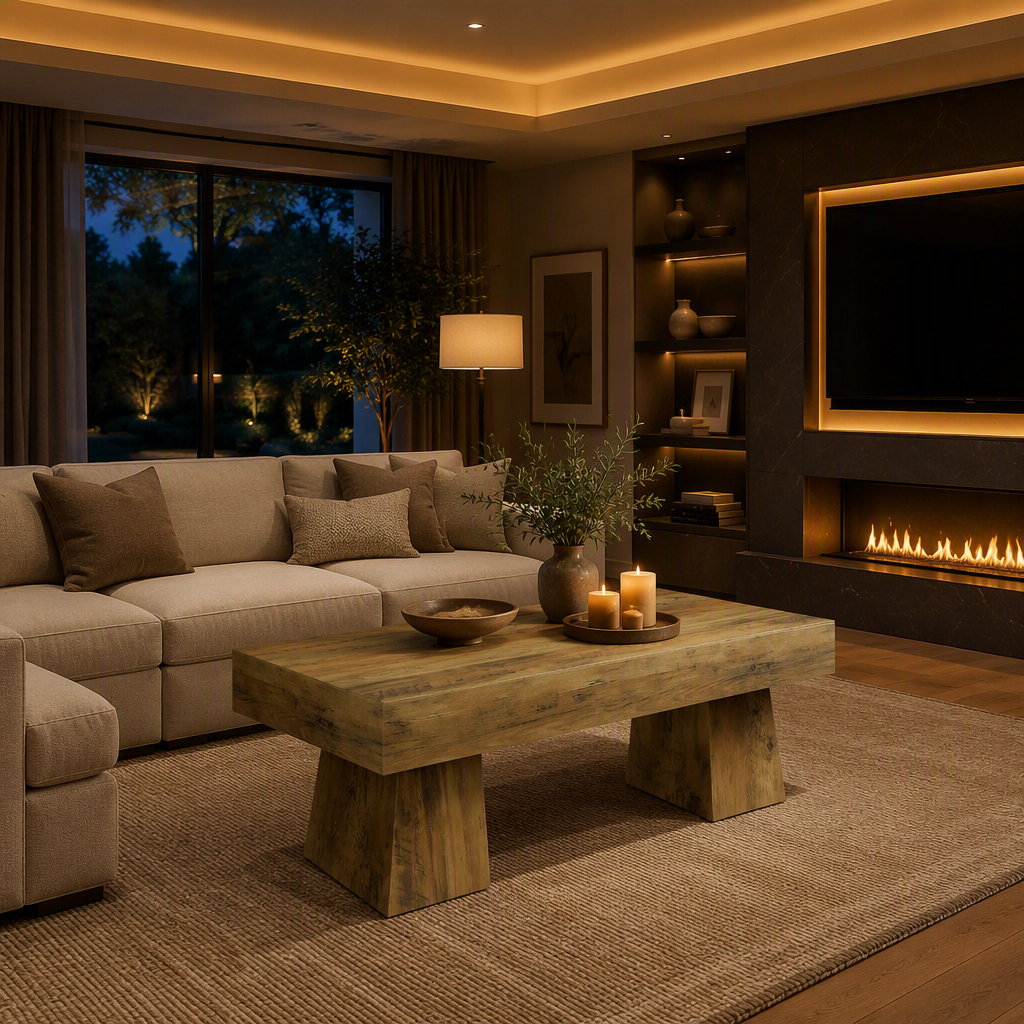 Vintage Wood Coffee Table lifestyle image 5