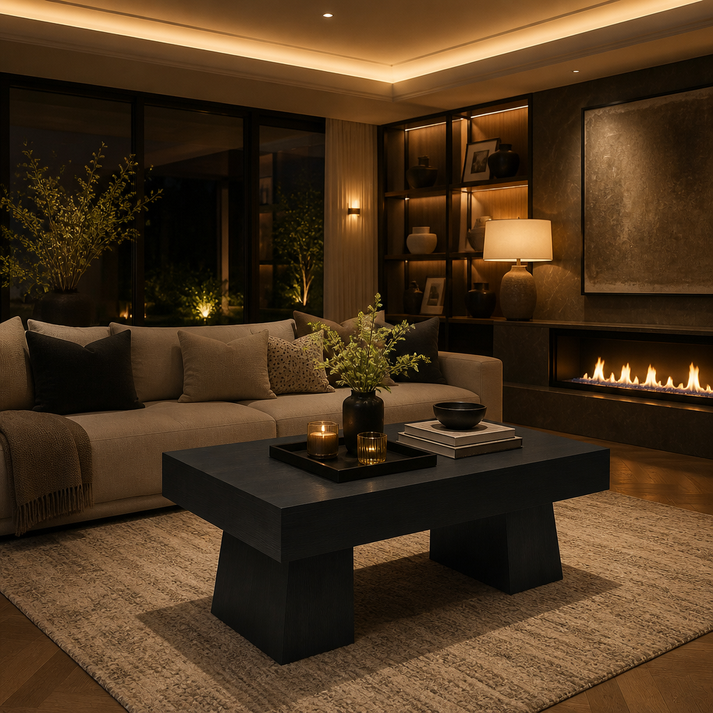 Vintage Wood Coffee Table lifestyle image 6