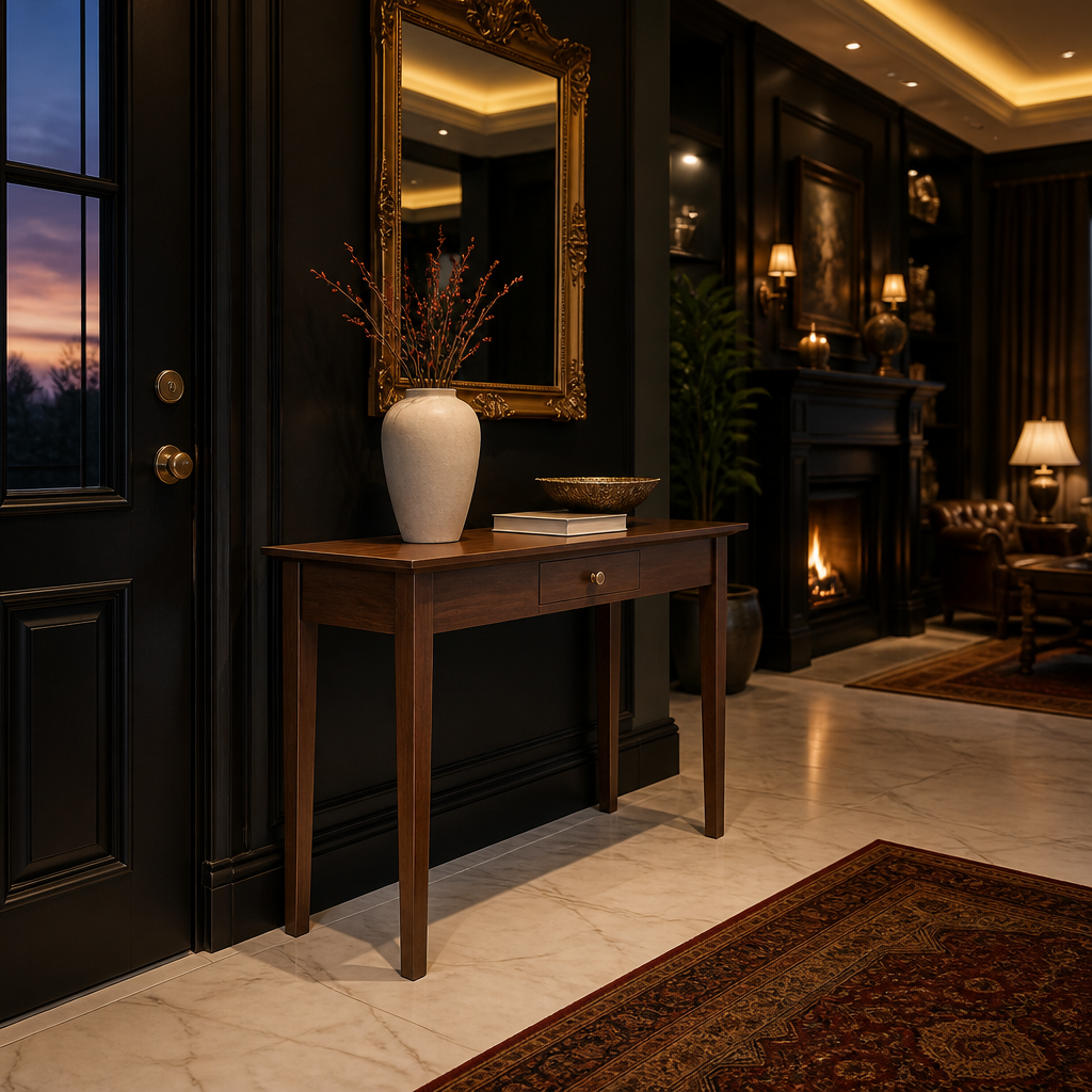 Rochester Walnut Console Table lifestyle view 5