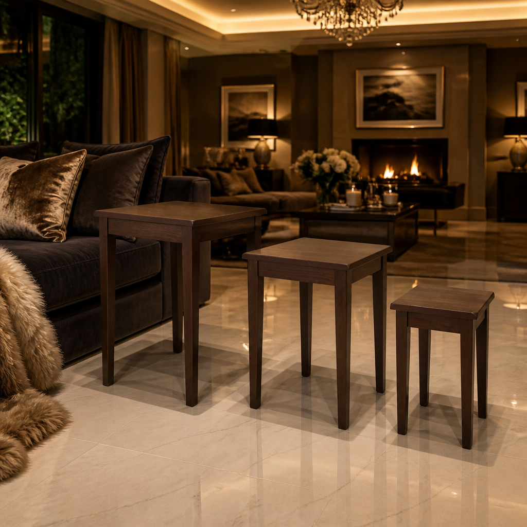 Regalia Walnut Side Table — lifestyle image 3