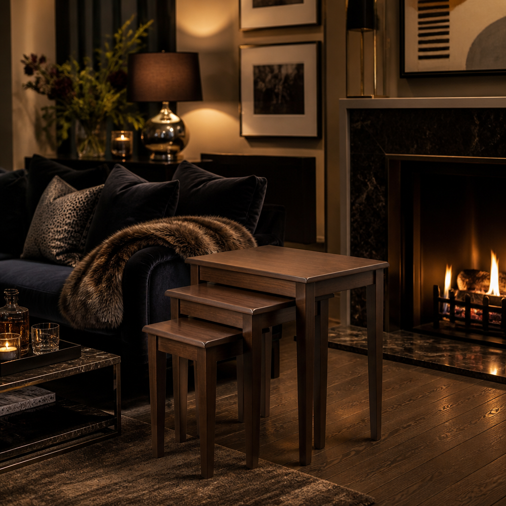 Regalia Walnut Side Table — lifestyle image 6