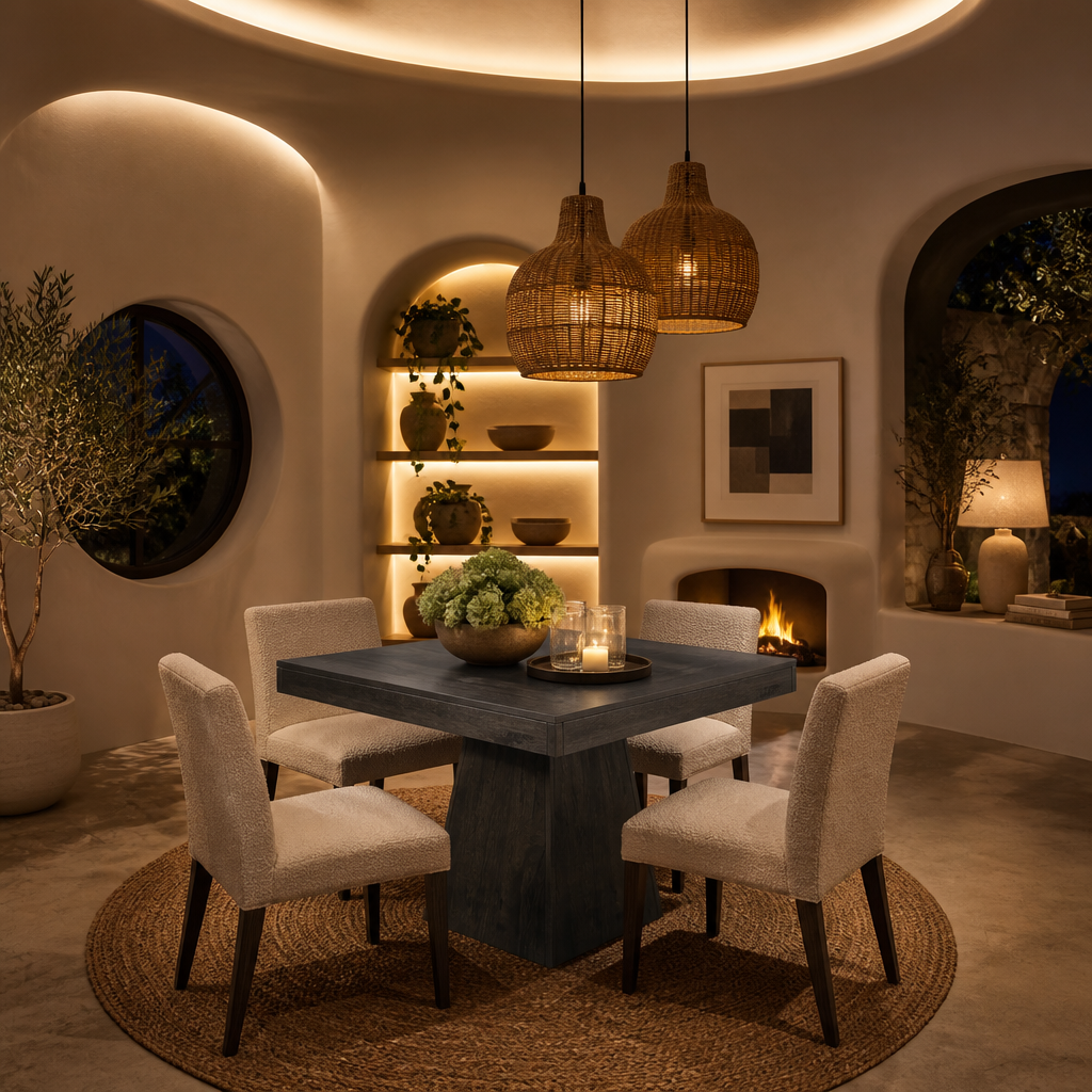 Square Farmhouse Dining Table lifestyle view 2
