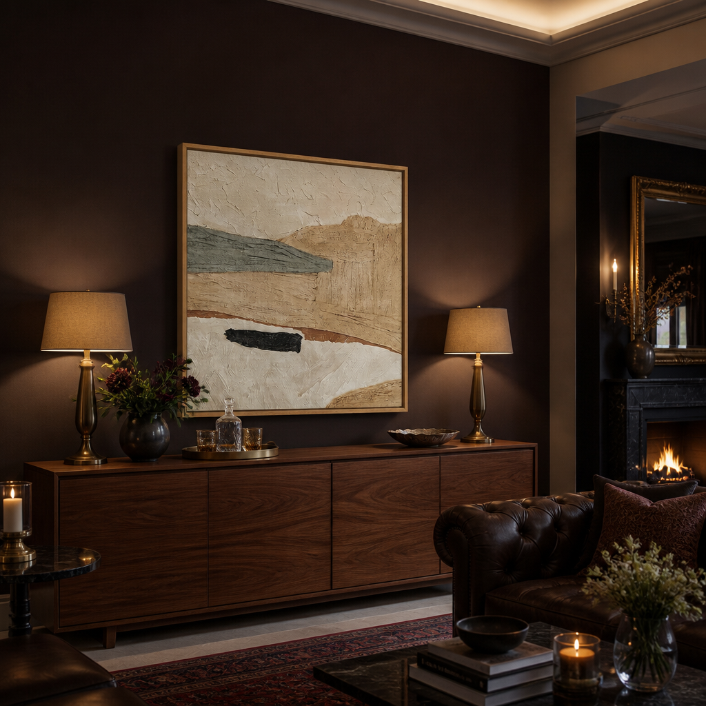 Wood Minimalist Beige Wall Art lifestyle image 4