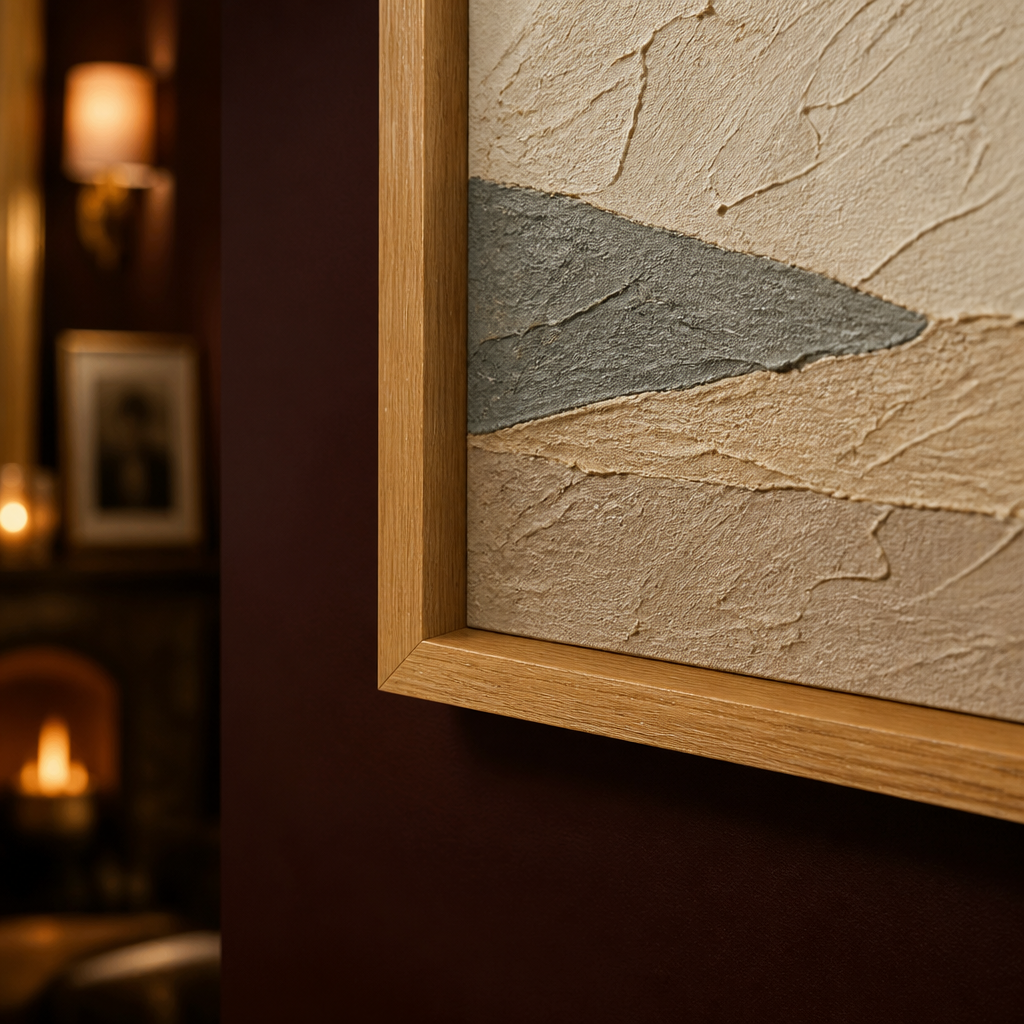 Wood Minimalist Beige Wall Art lifestyle image 5