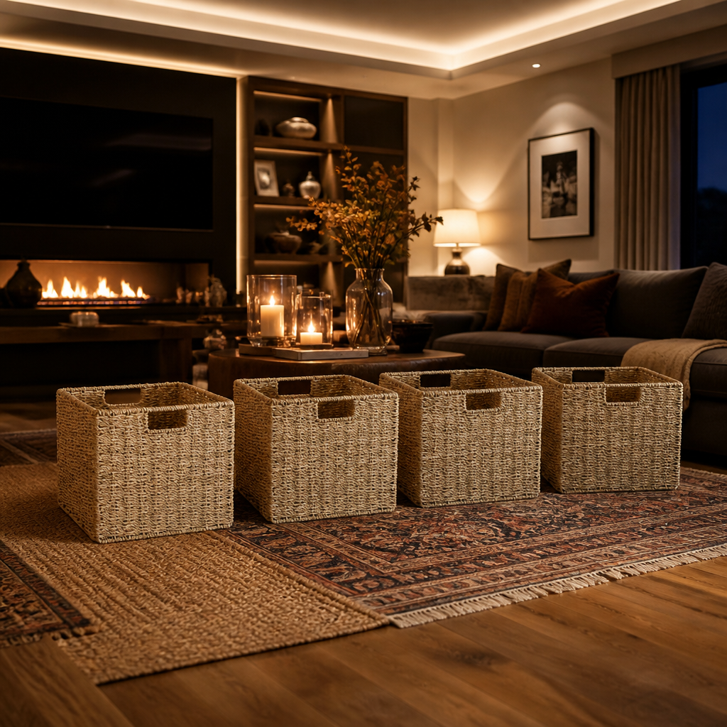Rattan Storage Basket — lifestyle image 4