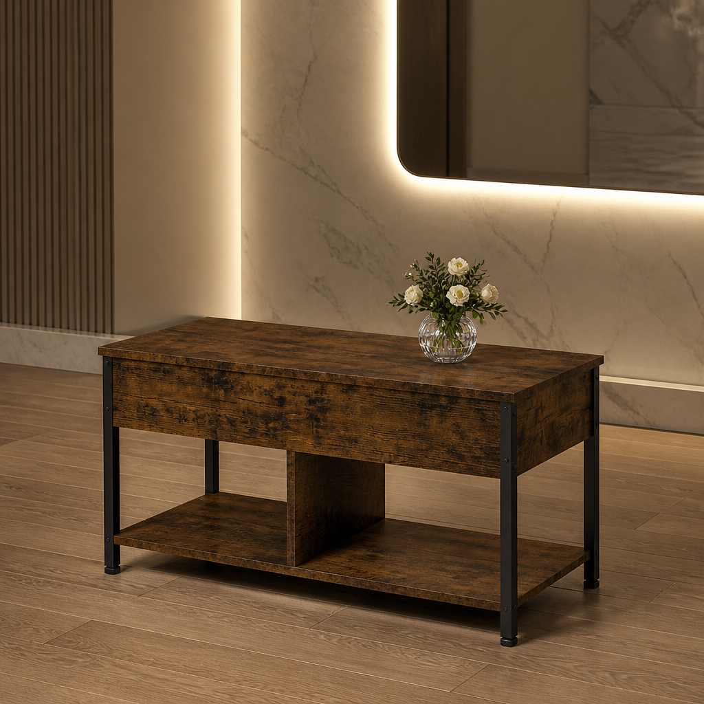 Set of 2 Wood Coffee Table hero image 1
