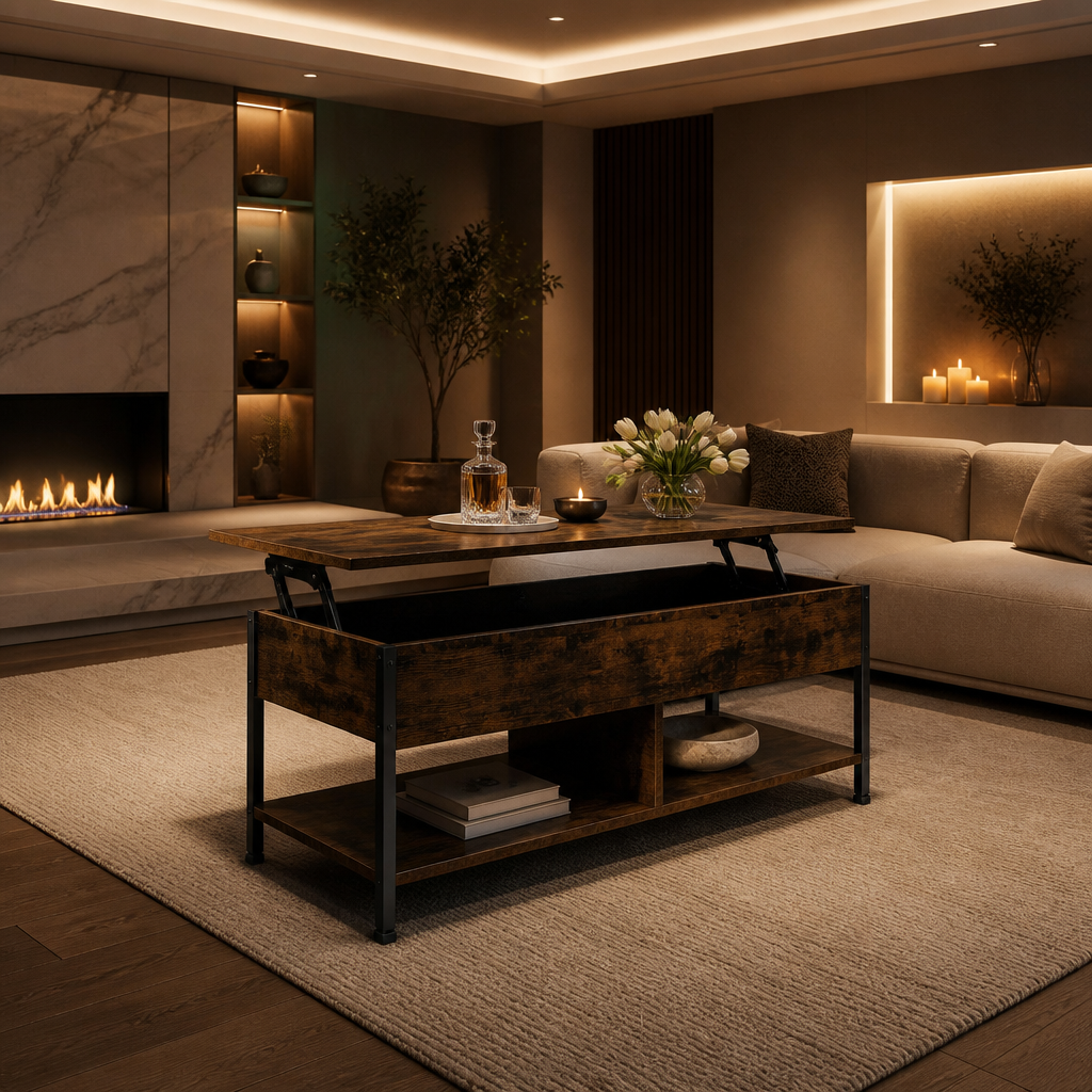 Set of 2 Wood Coffee Table lifestyle image 2