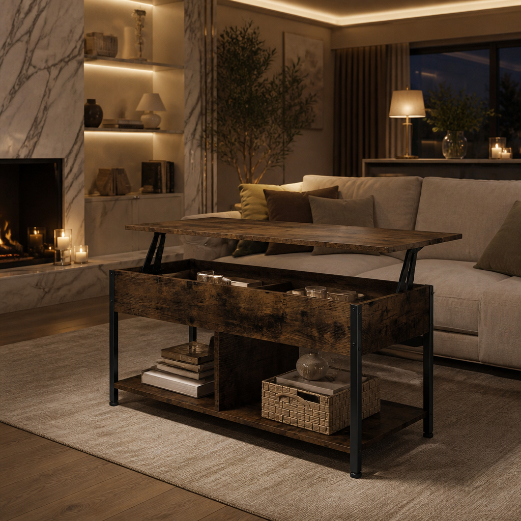 Set of 2 Wood Coffee Table lifestyle image 3