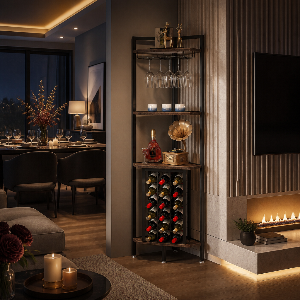 Wine Glass Storage Cabinet — Oak & Hour lifestyle image 2