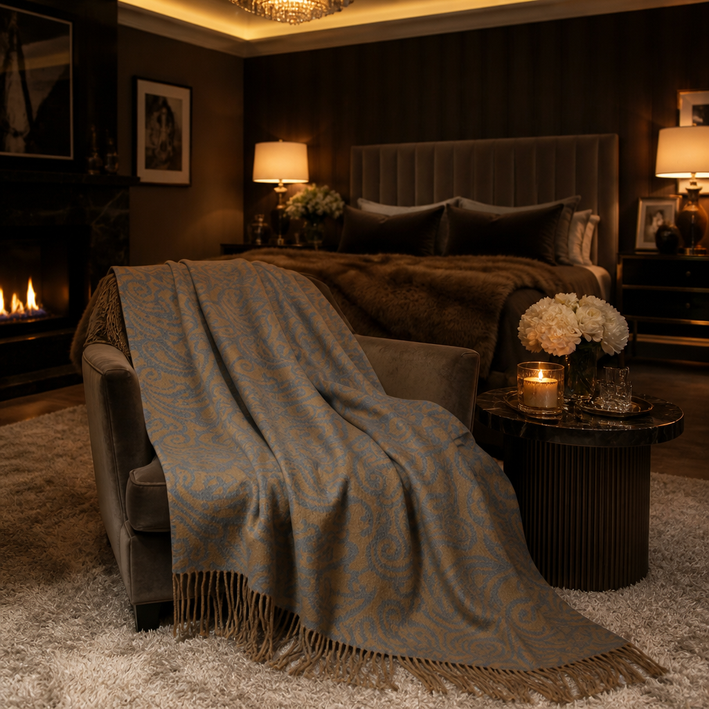 Wool Minimalist Throw Blanket — Oak & Hour lifestyle image 6