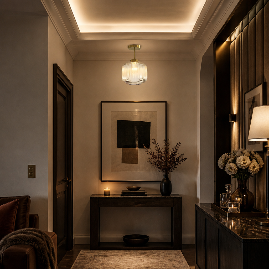 Vintage Glass Pendant Light — Oak & Hour lifestyle image 3