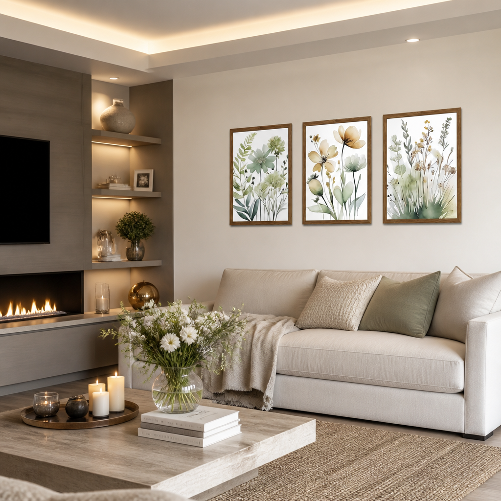 Sage Boho Wood Wall Art lifestyle view 3
