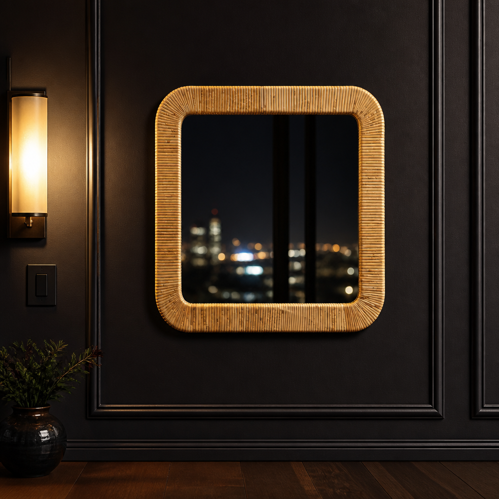 Rattan Natural Mirror hero image 1