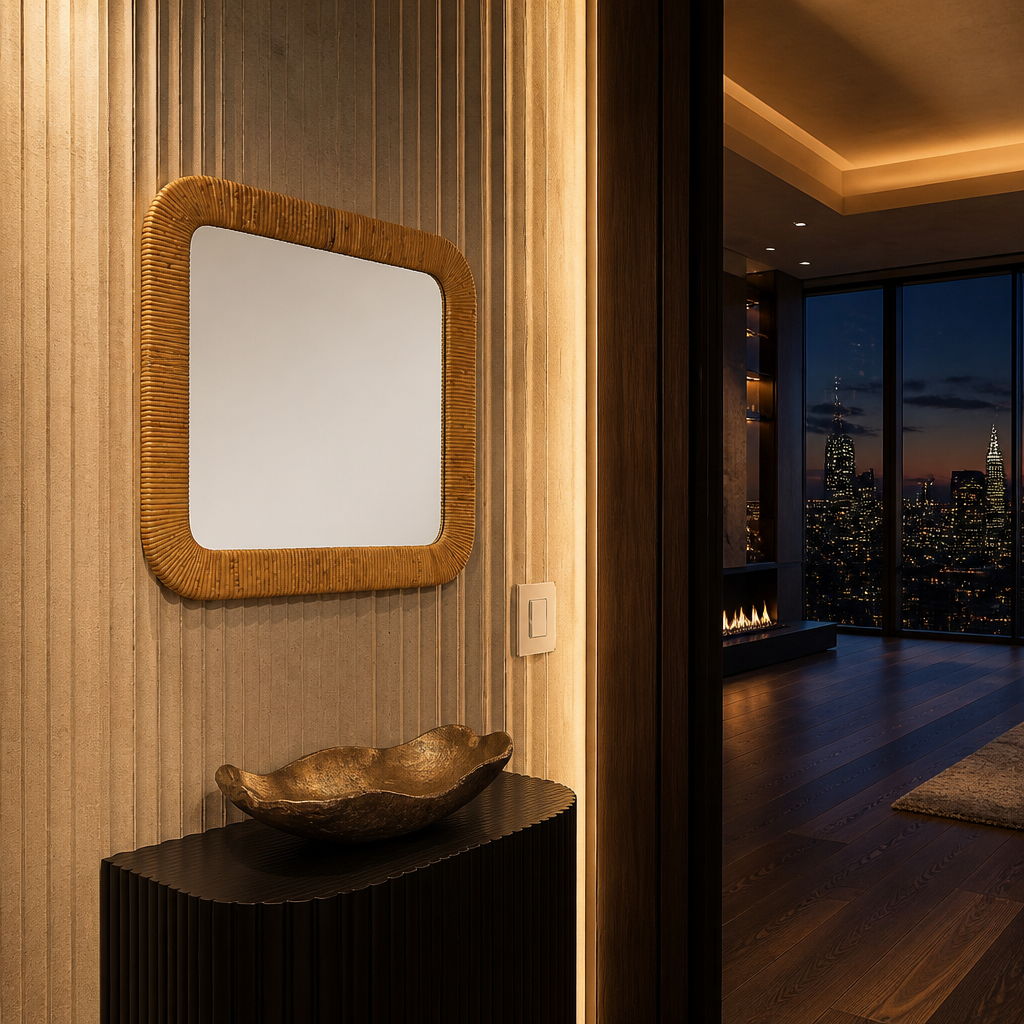 Rattan Natural Mirror lifestyle image 3