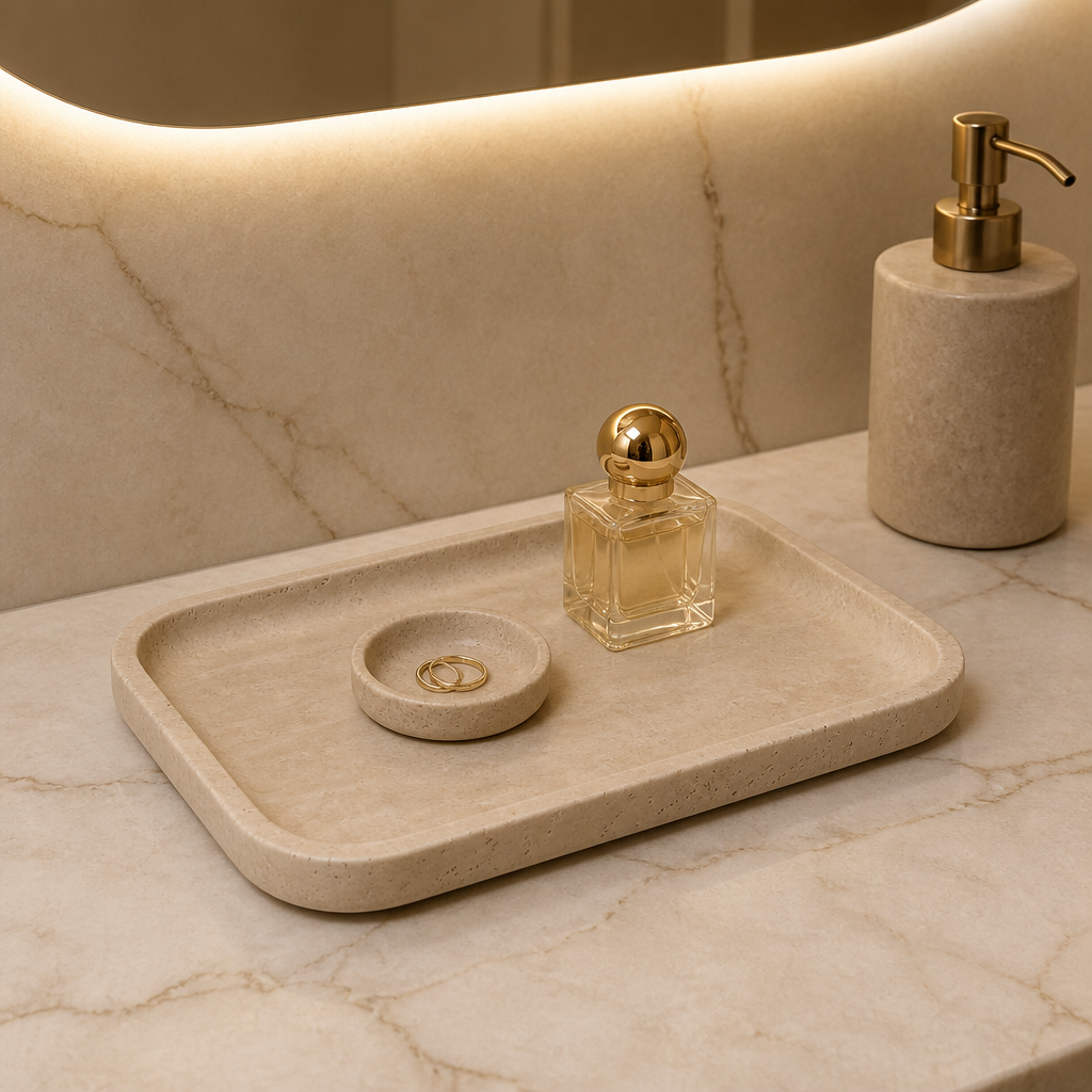 Romano Marble Decorative Tray lifestyle view 1