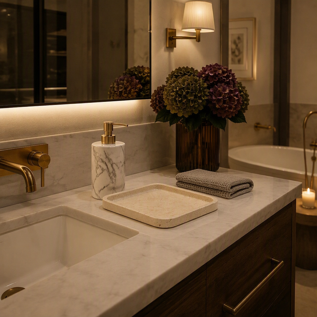 Romano Marble Decorative Tray lifestyle view 3