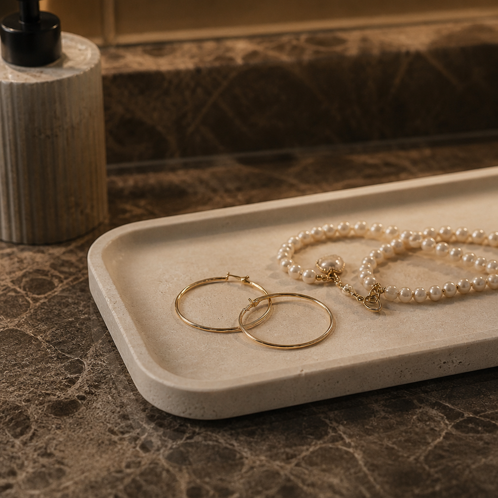 Romano Marble Decorative Tray lifestyle view 5