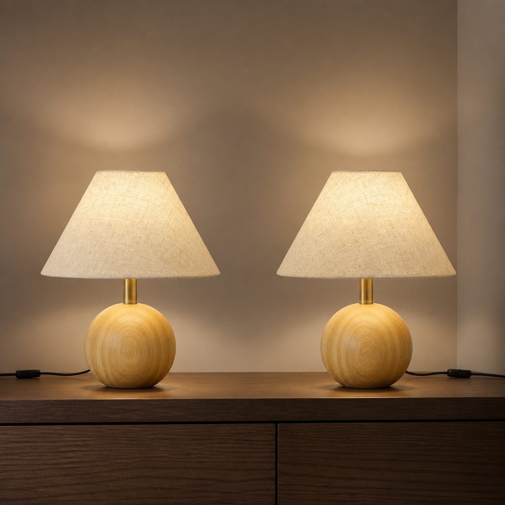 Wood Table Lamp lifestyle image 1