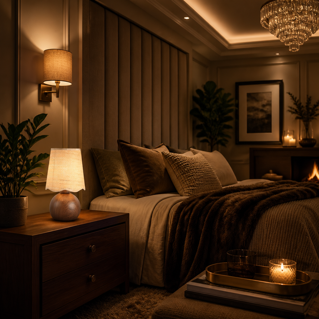 Rattan Boho Table Lamp II lifestyle view 2
