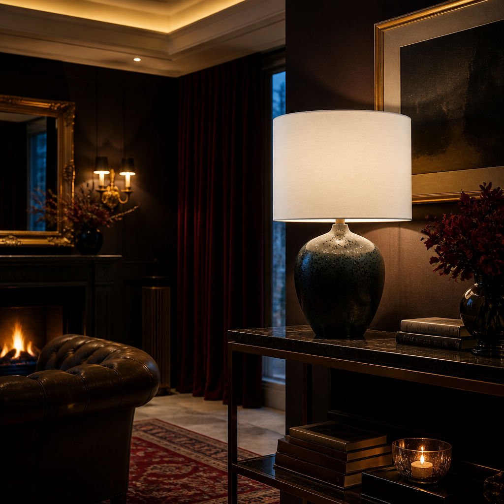 Signature Ceramic Table Lamp — lifestyle image 2