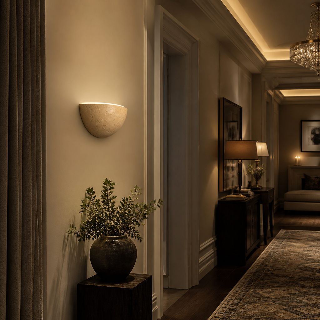 Retro Vintage Marble Wall Sconce — lifestyle image 3