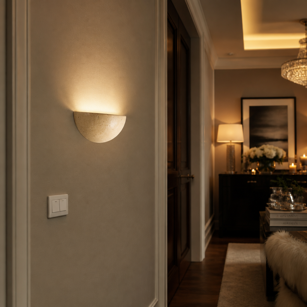 Retro Vintage Marble Wall Sconce — lifestyle image 6