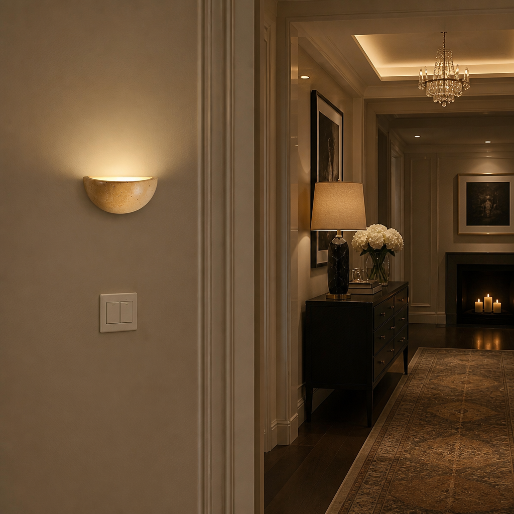 Retro Vintage Marble Wall Sconce — lifestyle image 7