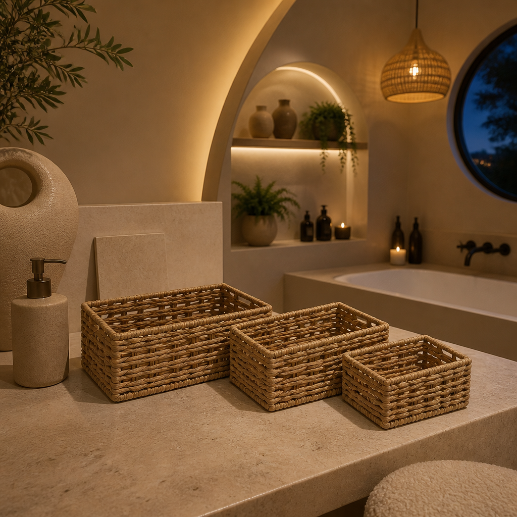 Rattan Natural Storage Basket lifestyle image 5