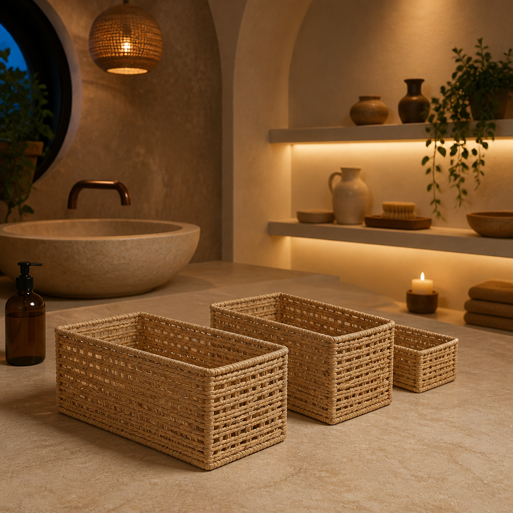 Rattan Natural Storage Basket lifestyle image 6