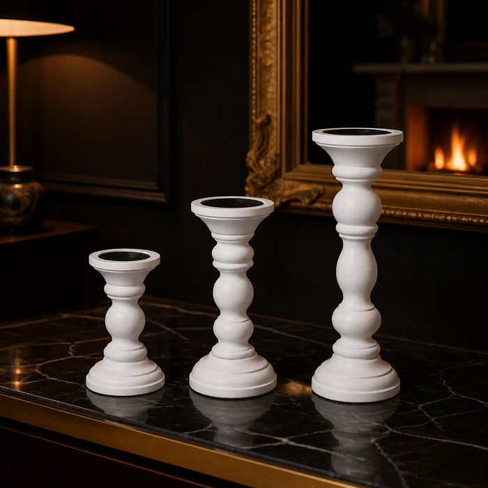 Willow Mango Wood Candle Holder — lifestyle image 1