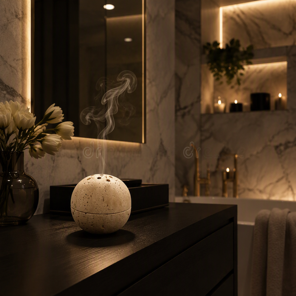 Travertine Marble Decorative Bowl II lifestyle view 2