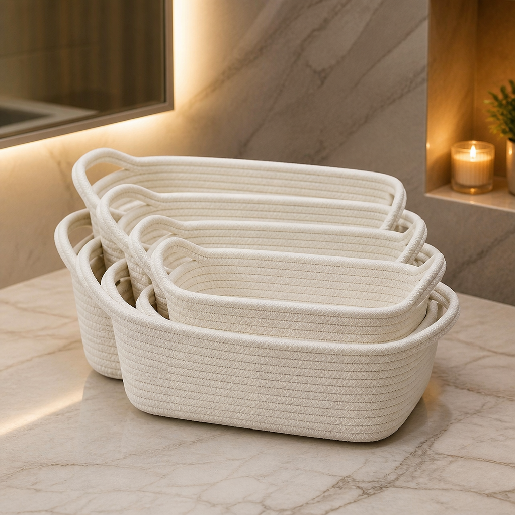 Rectangle Cotton Storage Basket — hero image 1