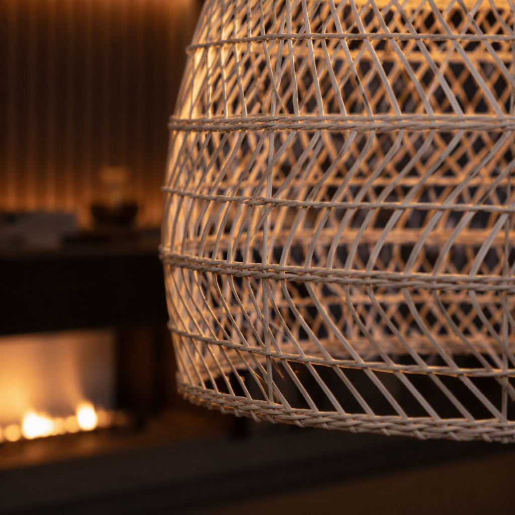 Rattan Vintage Pendant Light — lifestyle image 4