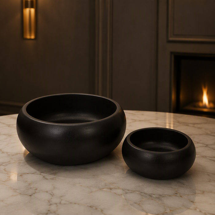 Wood Black Decorative Bowl — Oak & Hour lifestyle image 1