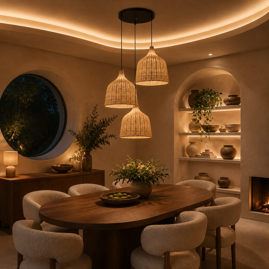 Rattan Chandelier lifestyle view 13